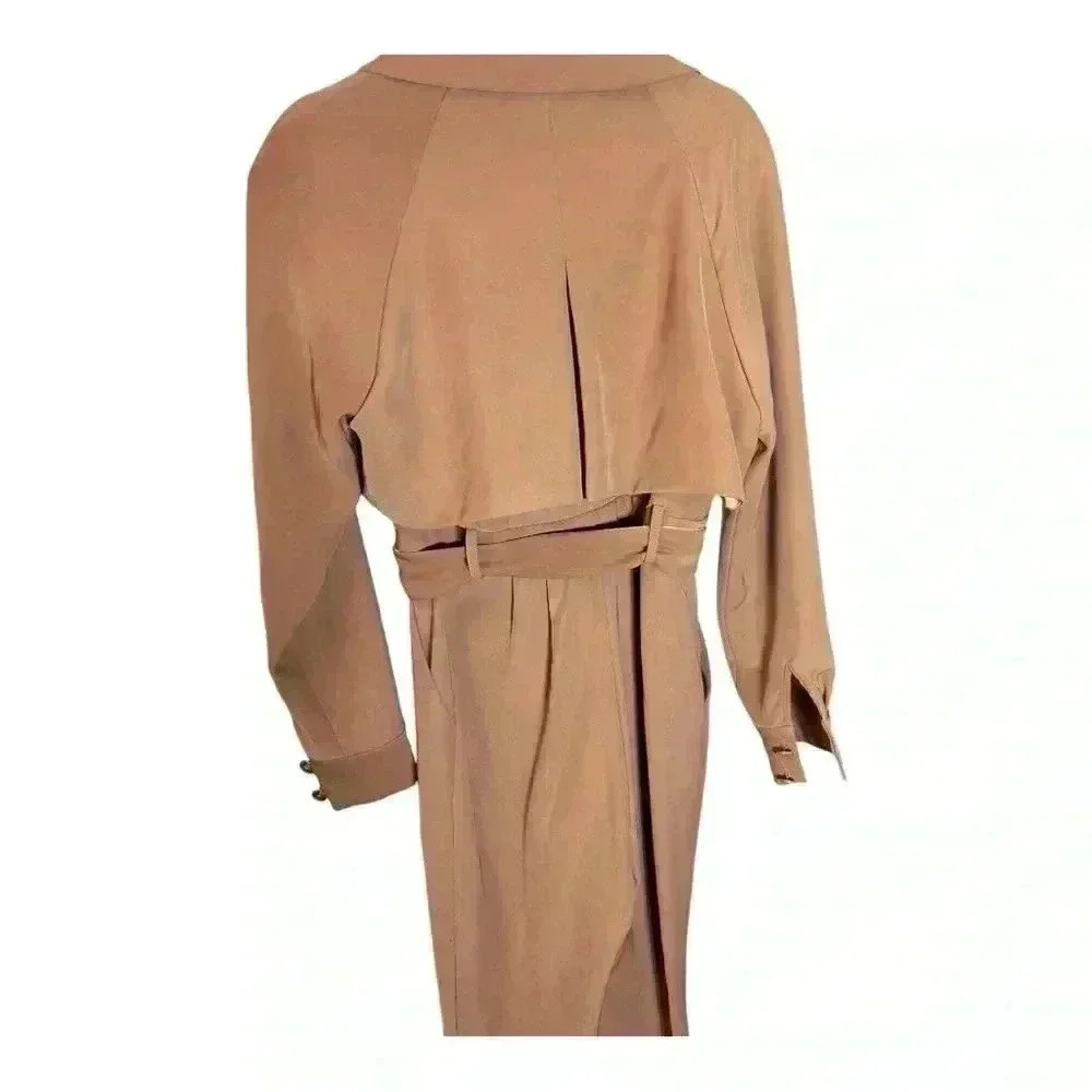 MUKOK STUDIO Belted Utility Jumpsuit Size S women’s pants camel/tan - Picture 10 of 13